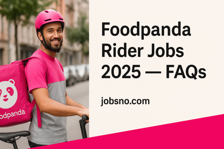 Foodpanda Rider Jobs 2025 | Apply Online