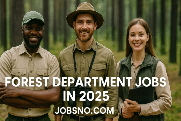 Forest Department Jobs 2025 | Apply Now